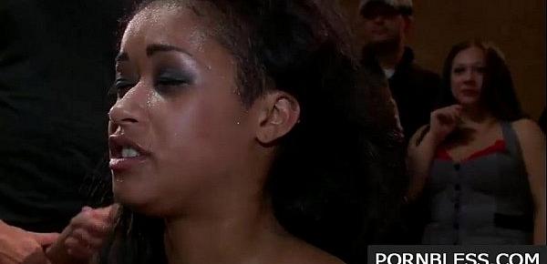  Young Black Girl Skin Diamond Gets Gangbanged In Front Of Ppl